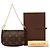 Louis Vuitton Brown Monogram Mini Pochette Accessoires Marrone - vista 8
