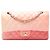 Chanel Pink Medium Classic Ombre Lambskin Double Flap Rosa