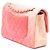 Chanel Pink Medium Classic Ombre Lambskin Double Flap Rosa - vista 2