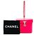 Borsa Vanity Chanel Mini CC Matelassé in vernice rosa - vista 6