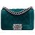 Chanel Blue Small Quilted Velvet Boy Flap