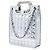 Borsa Shopper Chanel Silver CC Vinyl Ice Cube Argento - vista 2