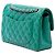 Chanel Green Small Classic Caviar Double Flap Verde - vista 2