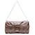 Céline Celine Brown Glitter Leather Chain Flap Marrom Castanho escuro