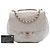 Chanel Gray Medium Quilted Aged Calfskin Bubble CC Flap Marrone Grigio - vista 7