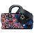 Dior Blue Medium Beaded Ribbon Embroidered Floral Lady D Joy Blau