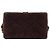 Borsa Vanity Box Chanel in camoscio matelassé CC marrone - vista 3