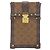 Louis Vuitton Brown Monogram Reverse Pochette Trunk Verticale Marrone