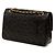 Chanel Black Medium Classic Lambskin Double Flap Nero - vista 2