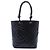 Chanel Cambon Ligne Tote Mittel aus schwarzem Lammleder