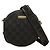 Borsa a tracolla rotonda Gucci in tela GG nera Nero