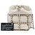 Borsa a secchiello Chanel Mini in pelle di agnello bianca con catena CC e coulisse Bianco Crudo - vista 6