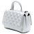 Coco Handle Chanel Silver Metallic Grained Calfskin Pilot Essentials Double Sided Flap Prata - vista 2