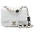Chanel Mini Quilted Lambskin Resin Crystal Square Monacoco Flap Bianco Crudo