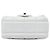 Chanel Mini Quilted Lambskin Resin Crystal Square Monacoco Flap Bianco Crudo - vista 3
