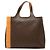 Céline Tote Celine Brown Macadam Coated Canvas Marrone