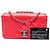 Chanel Red Small Quilted Patent Coco Boy Flap Rosso - vista 7