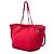 Borsa Tote Chanel Red CC Fringe Canvas Rosso - vista 2
