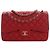 Chanel Red Jumbo Classic Caviar Double Flap Rosso
