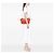 Chanel Orange Laser Cut Fringe Suede Flap Arancione - vista 6
