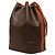 16 Céline Borsa bucket con coulisse Celine Brown Macadam Coated Canvas Marrone - vista 2