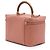 Chanel Vanity Case Knock On Wood in pelle d'agnello matelassé marrone Large Carne - vista 2