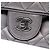 Chanel Silver Medium Quilted Metallic Grained Calfskin Casual Rock Flap Argento - vista 5