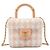 Borsa Chanel Beige Mini Tweed Crush con manico superiore