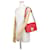 Borsa a spalla con catena Prada Rosso - vista 3