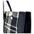 Borsa Tote Saint Laurent Rive Gauche Nero Bianco - vista 5