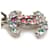Collana Chanel con strass multicolore Argento  - vista 3