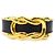 Hermès Bracciale Rigido in Pelle Nera e Oro Hermes Nero D'oro
