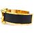 Hermès Bracciale Rigido in Pelle Nera e Oro Hermes Nero D'oro - vista 4