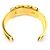 Hermès Bracciale Rigido in Pelle Nera e Oro Hermes Nero D'oro - vista 5