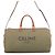 Céline Borsa Boston Celine in tela e pelle Brown Khaki Marrone Cachi