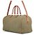 Céline Borsa Boston Celine in tela e pelle Brown Khaki Marrone Cachi - vista 2