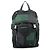 Zaino Prada in nylon e pelle nero e verde