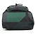 Zaino Prada in nylon e pelle nero e verde - vista 3
