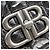 Borsa a tracolla Balenciaga - Monaco BB Small Leather Metallico - vista 6