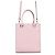 Mini borsa in pelle Prada con triangolo in rilievo Rosa
