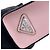 Mini borsa in pelle Prada con triangolo in rilievo Rosa - vista 16