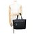 Borsa Tote Prada in nylon e pelle nera Nero - vista 4