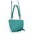 Bolsa de couro acolchoada com triângulo Prada Verde Turquesa - vista 2