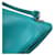 Bolsa de couro acolchoada com triângulo Prada Verde Turquesa - vista 9