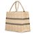Christian Dior Book Tote Cannage Medium Raffia Tasche Schwarz Beige - Ansicht 2