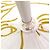 Ombrello Versace con stampa Medusa e Barocco Bianco D'oro - vista 9