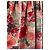 Vestido de verano floral de seda Cacharel Castaño Rosa Roja Beige Verde - vista 6