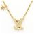 Collana Louis Vuitton LV Iconic in metallo dorato D'oro - vista 2