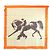 Hermès Hermes Seidentuch hellbeige und orange