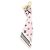 Accessorio Portachiavi Louis Vuitton Rosa D'oro - vista 2